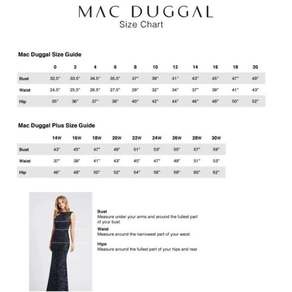 Mac Duggal Black Embellished Gathered Puff Sleeve Faux Wrap Gown 20428 Women’s - Picture 10 of 10